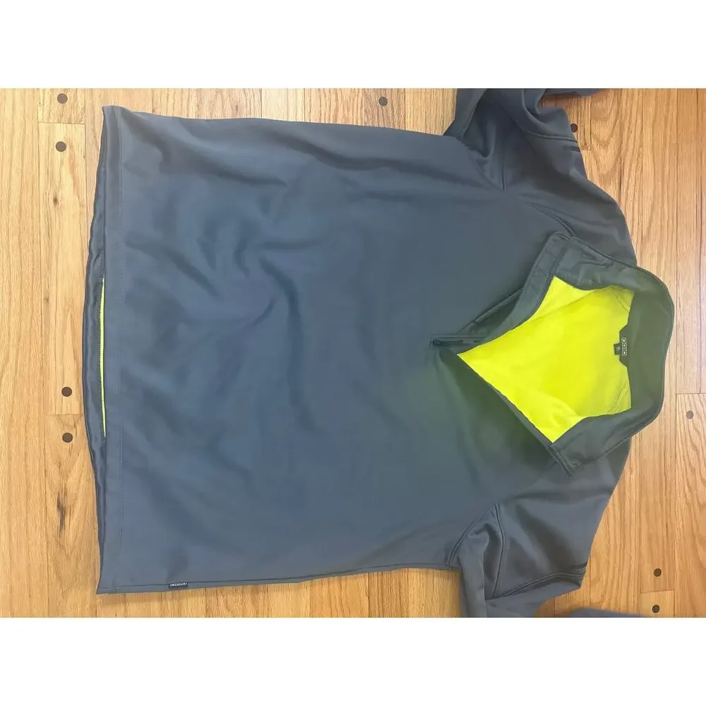 OGIO® Torque II Pullover Sz XL 1/2 zip Men's Diesel Grey/Nitro Yellow Jacket